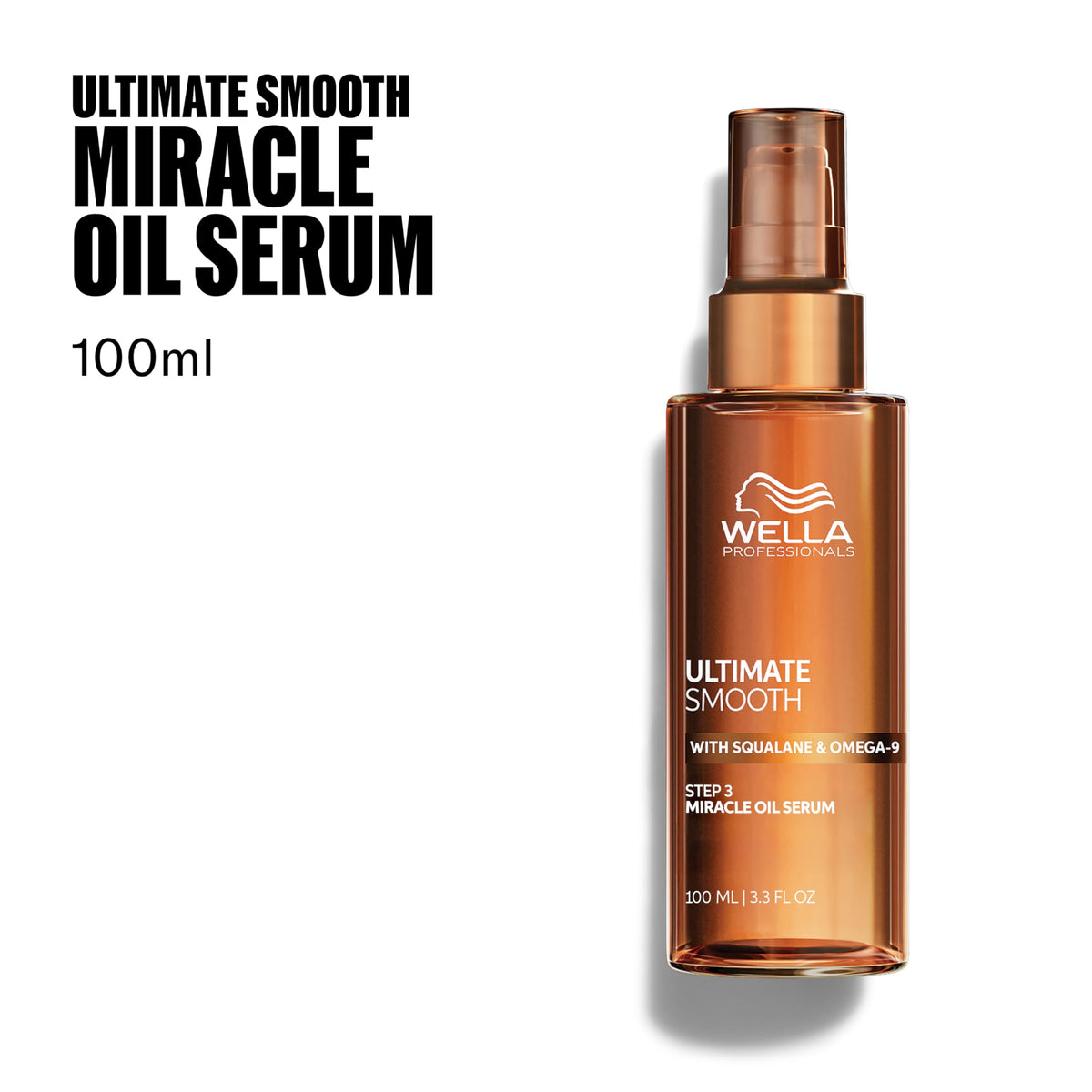 Wella Professionals Ultimate Smooth Miracle Oil Serum bottle with cap