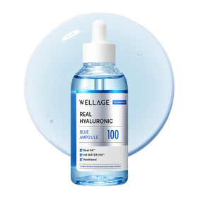 WELLAGE Real Hyaluronic Blue Ampoule 100 front view