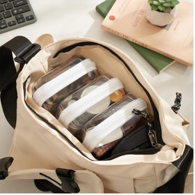 WELPIRT Clear Zipper Pouch with tech accessories