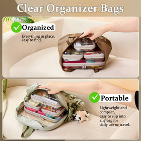 WELPIRT medium zipper case with dimensions 10 x 8.3 x 2.4 inches