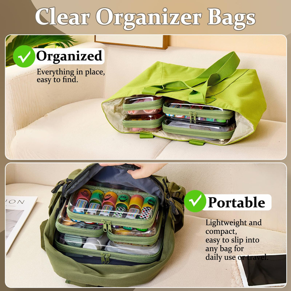 WELPIRT medium zipper case with hard shell design and zipper