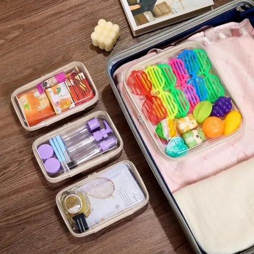 WELPIRT zipper pouch with toiletries organized inside