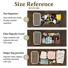 WELPIRT zipper pouches stacked neatly for storage