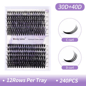 WENDY LASHES Cluster Lashes 12-16MM C/D Curl