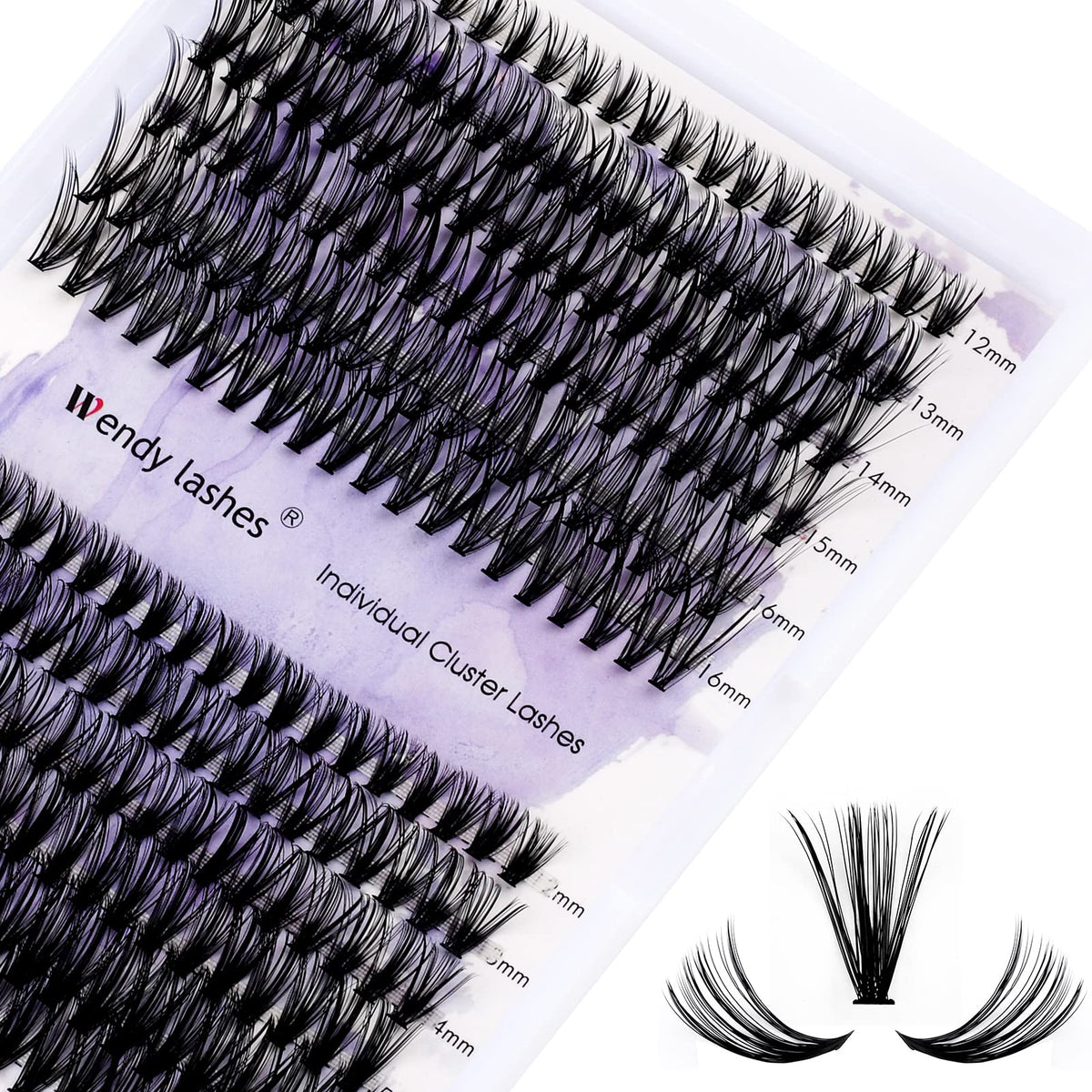 WENDY LASHES Cluster Lashes 240PCS front view