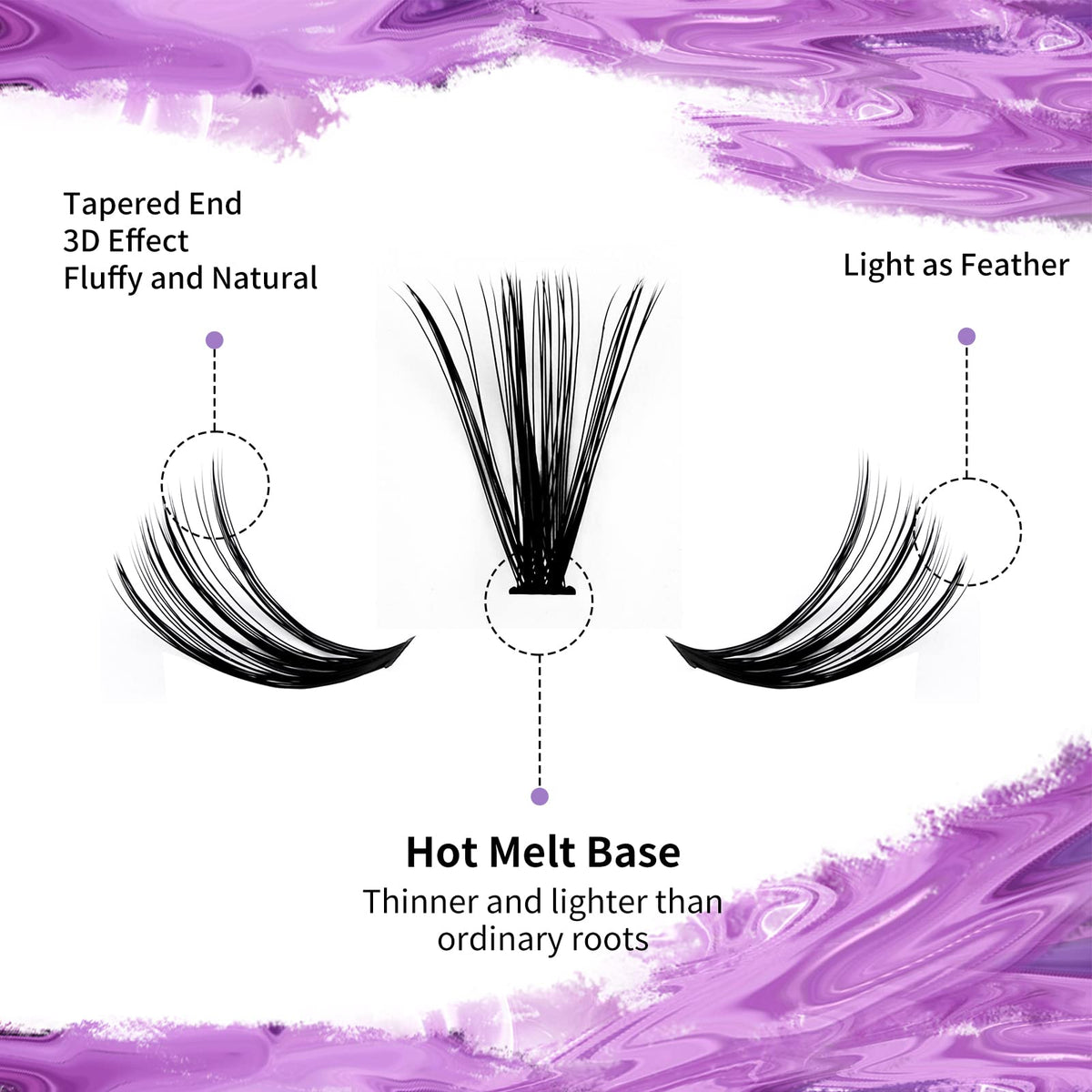WENDY LASHES Cluster Lashes packaging