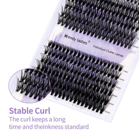 WENDY LASHES eyelash clusters in salon setting