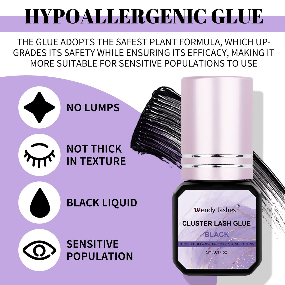 WENDY LASHES Lash Cluster Glue 9g packaging