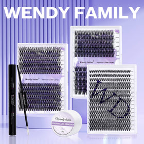 WENDY LASHES lash glue remover with cotton pad