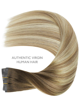 Wennalife 22 Inch Clip in Hair Extensions back view