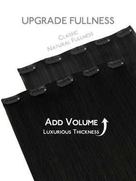 Wennalife 22 Inch Jet Black extensions in a hair care setting