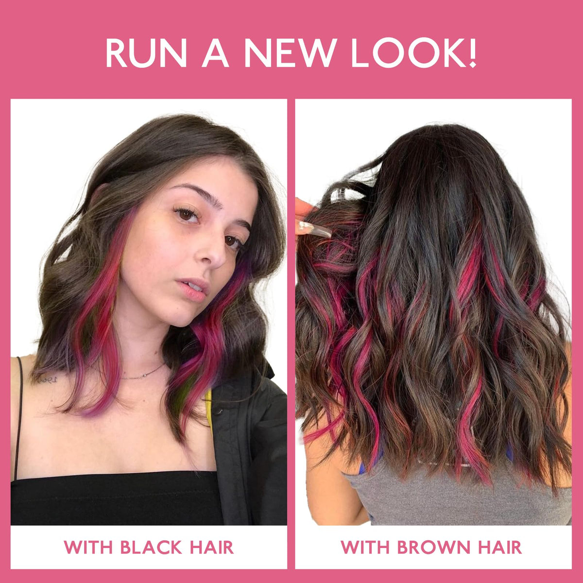 Wennalife Burgundy Red Clip-in Hair Extensions displayed on a model