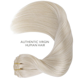 Wennalife Clip In Extensions displayed on a mannequin head