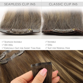 Wennalife Clip In Hair Extensions 12 Inch displayed in packaging