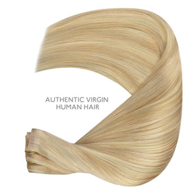 Wennalife Clip In Hair Extensions 12 Inch displayed with care instructions