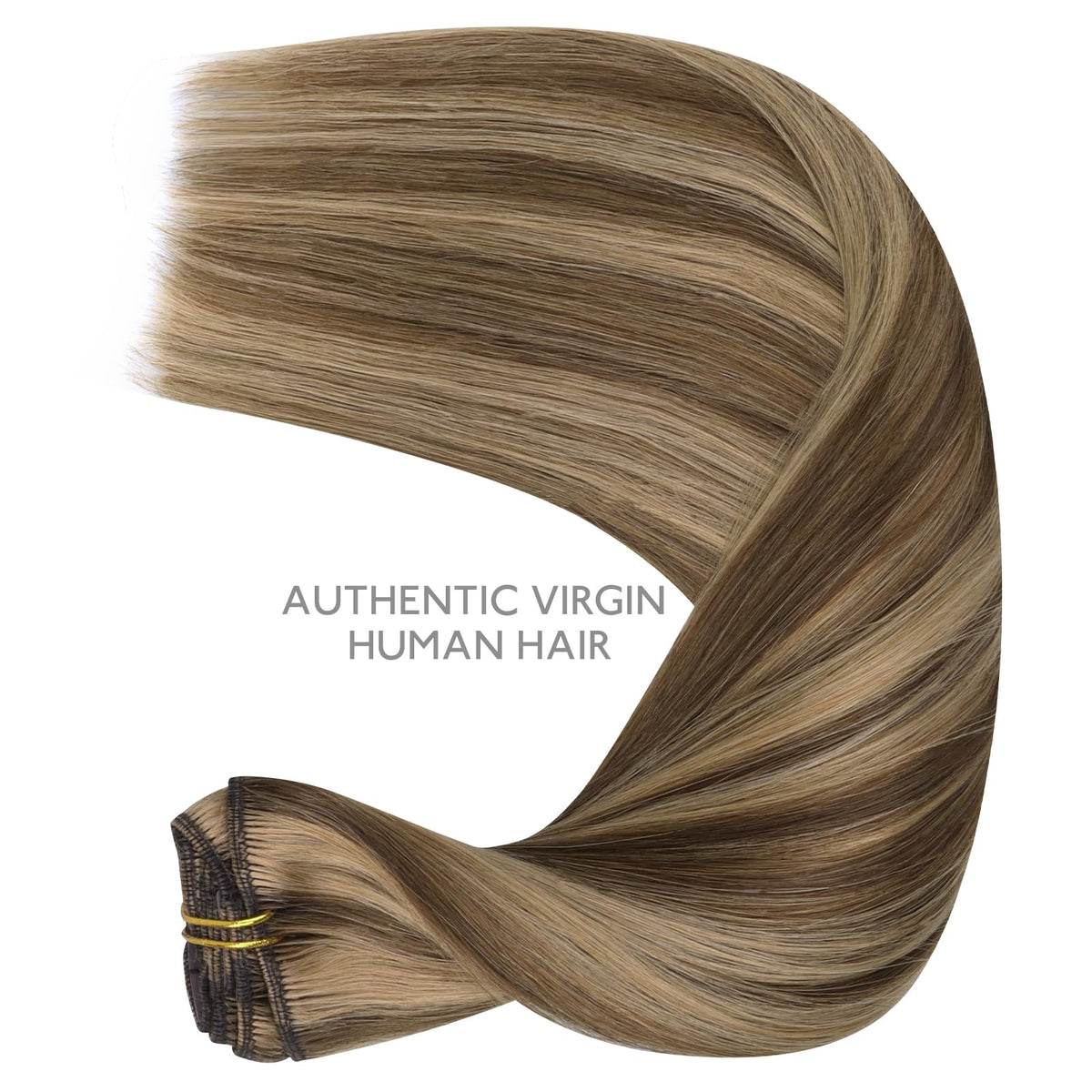 Wennalife Clip In Hair Extensions 14 Inch lifestyle scene with model