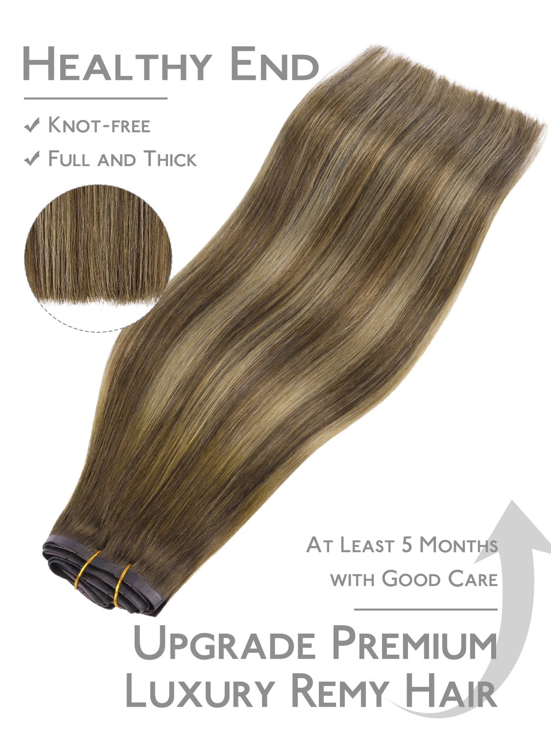 Wennalife Clip in Hair Extensions 14 Inch packaging front view
