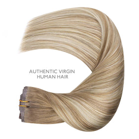 Wennalife Clip In Hair Extensions 14 Inch styled on model