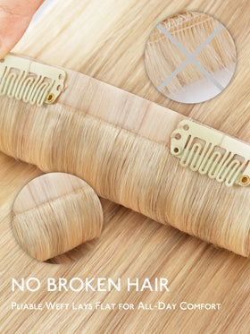 Wennalife Clip in Hair Extensions 14 Inch styling options