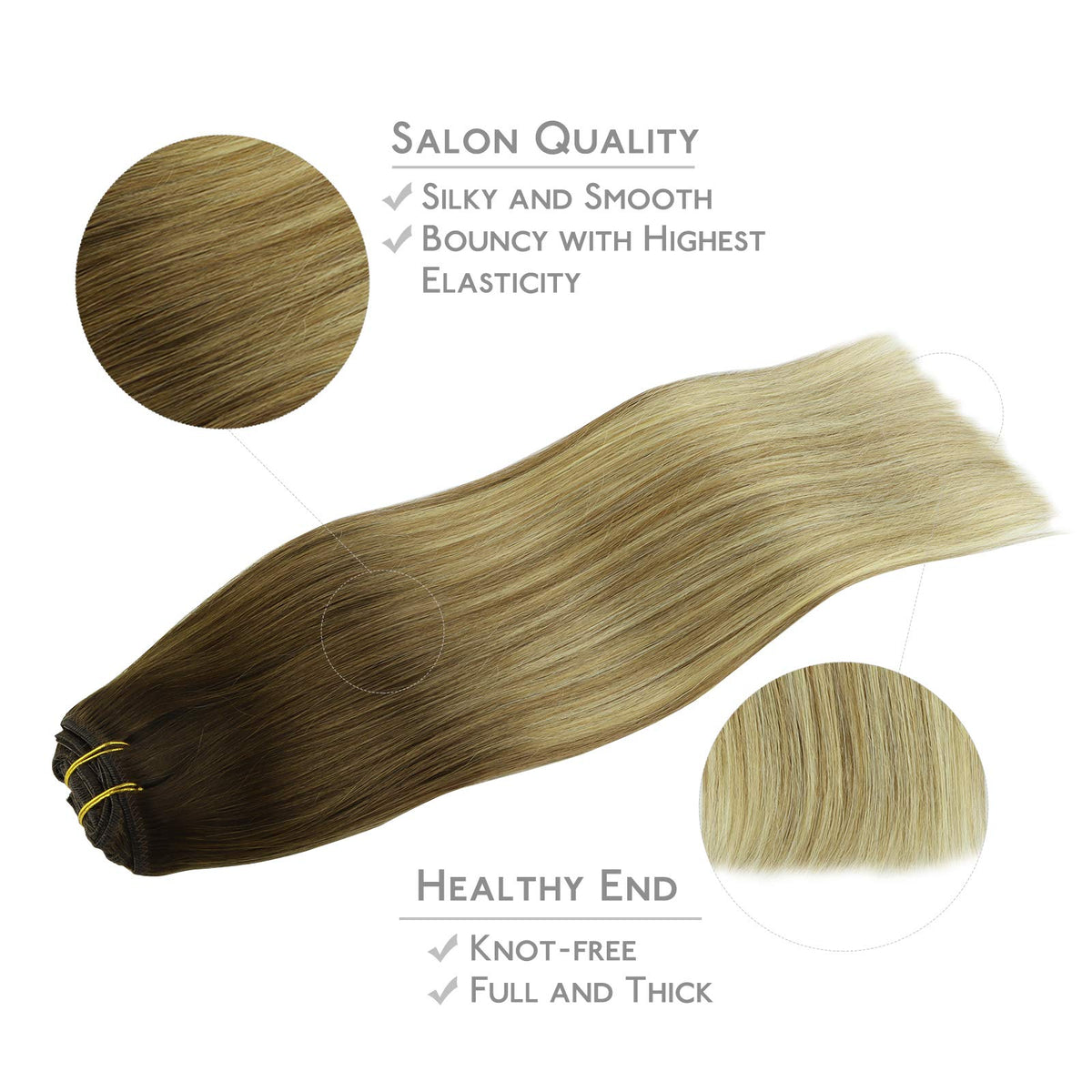 Wennalife Clip In Hair Extensions 150g 22 Inch on model