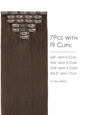 Wennalife Clip-in Hair Extensions 18 Inch packaging
