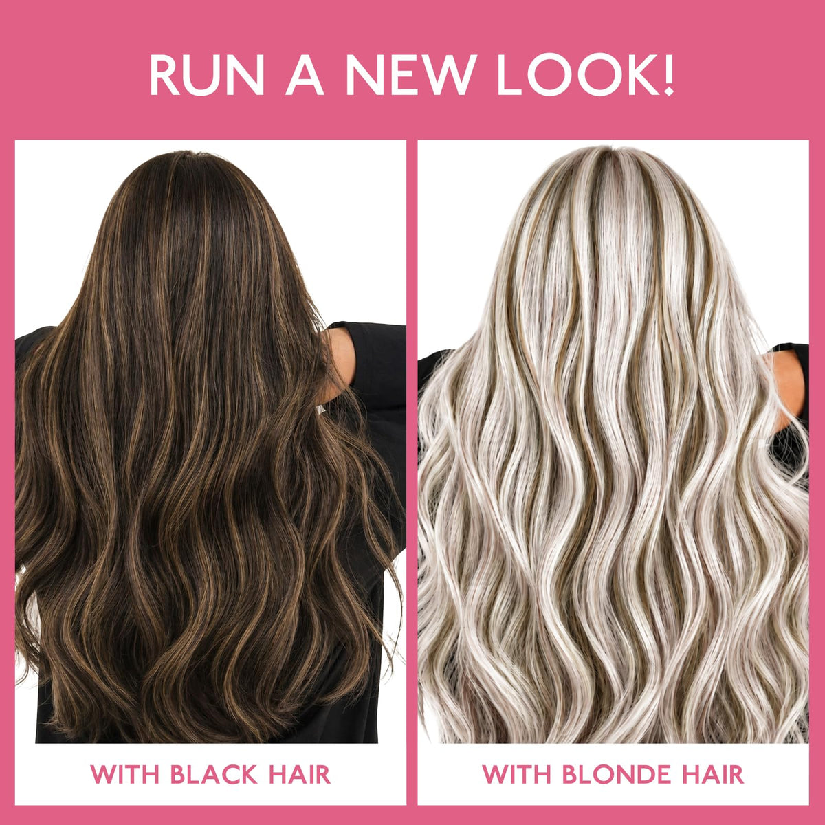 Wennalife Clip-In Hair Extensions 20Inch back view