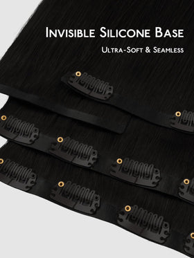Wennalife Clip In Hair Extensions 22 Inch Jet Black packaging