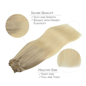 Wennalife Clip In Hair Extensions 24 Inch displayed on a mannequin