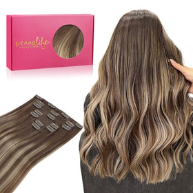 Wennalife Clip In Hair Extensions 24 Inch front view