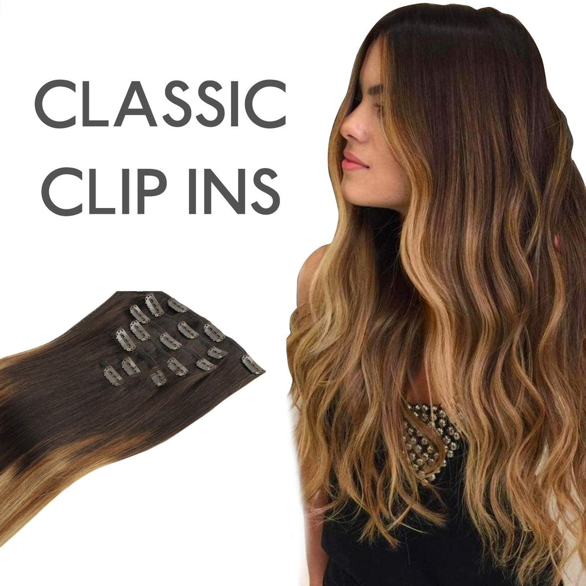Wennalife Clip In Hair Extensions 24 Inch in lifestyle setting