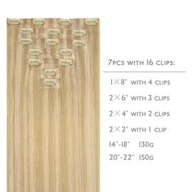 Wennalife Clip In Hair Extensions 24 Inch packaging