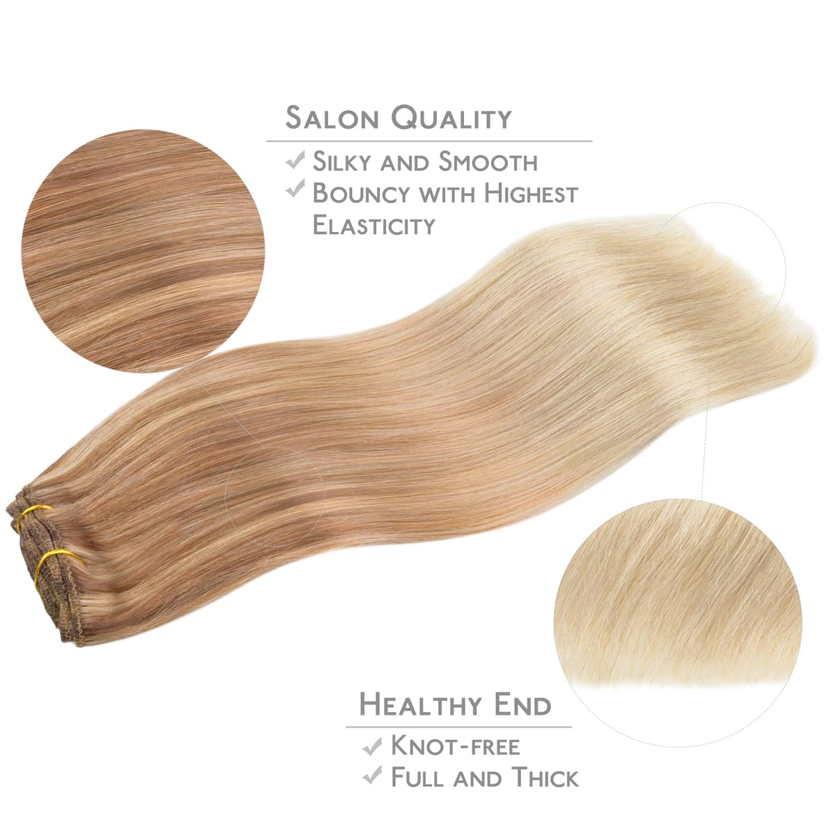 Wennalife Clip In Hair Extensions 24 Inch packaging details