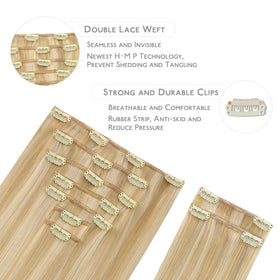 Wennalife Clip In Hair Extensions 9 pieces packaging