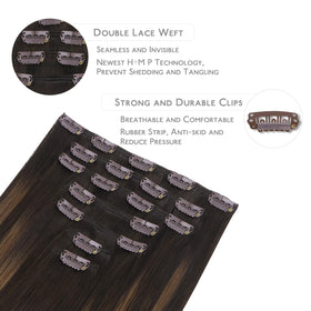 Wennalife Clip In Hair Extensions displayed in packaging