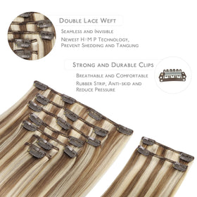 Wennalife Clip In Hair Extensions displayed in packaging