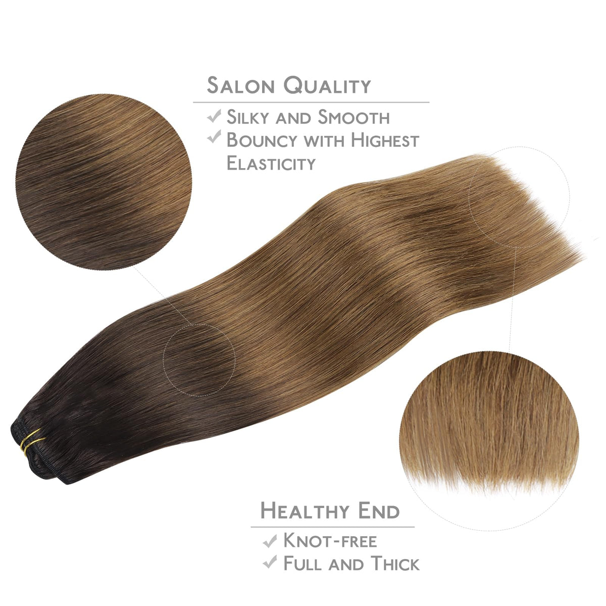 Wennalife Clip In Hair Extensions displayed in packaging