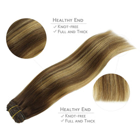 Wennalife Clip In Hair Extensions displayed on a mannequin