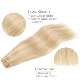 Wennalife Clip In Hair Extensions displayed on a mannequin