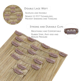 Wennalife Clip in Hair Extensions displayed on a mannequin