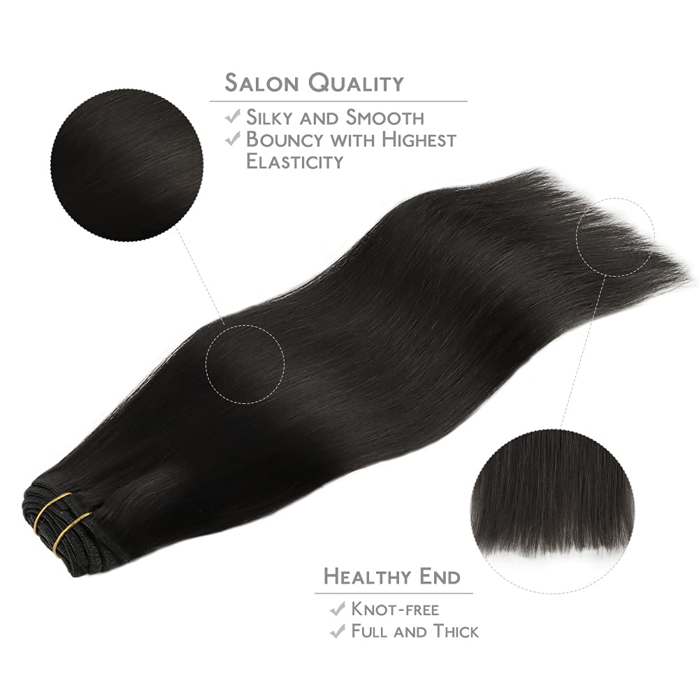 Wennalife Clip In Hair Extensions displayed on a mannequin