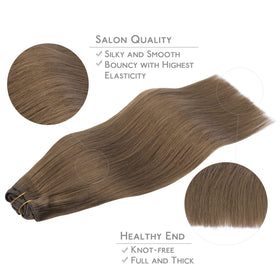 Wennalife Clip in Hair Extensions displayed on a model