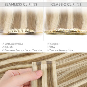 Wennalife Clip In Hair Extensions displayed with packaging