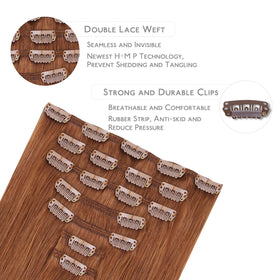 Wennalife Clip In Hair Extensions displayed with packaging