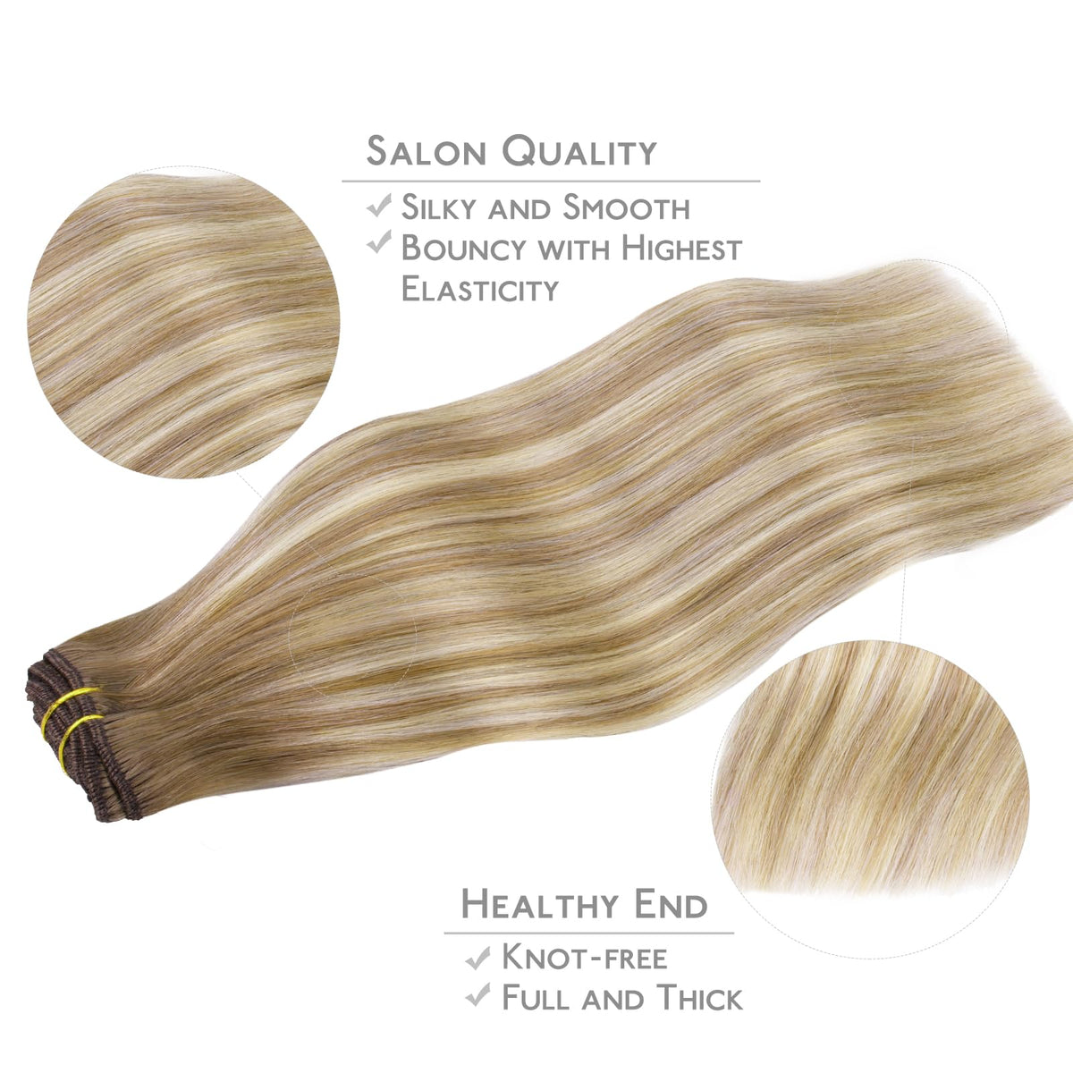 Wennalife Clip In Hair Extensions displayed with packaging