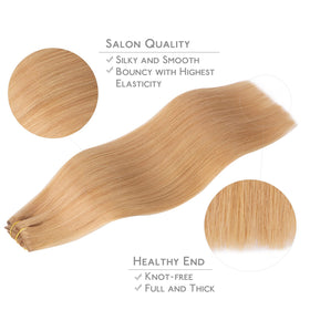 Wennalife Clip In Hair Extensions displayed with test pieces