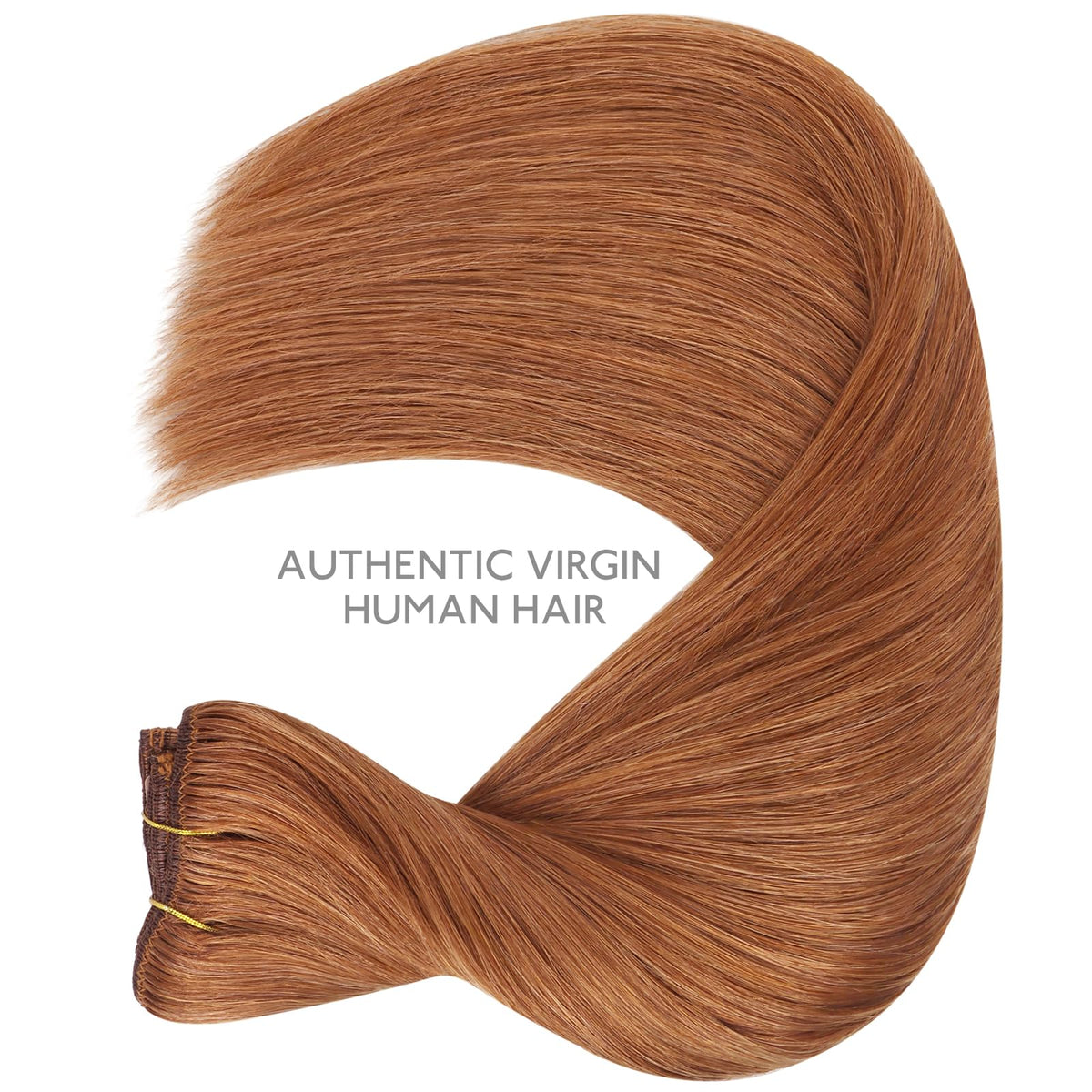 Wennalife Clip In Hair Extensions in Cinnamon Terra Copper color swatch