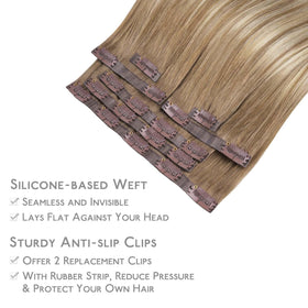 Wennalife Clip In Hair Extensions in package