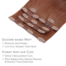 Wennalife Clip In Hair Extensions in packaging
