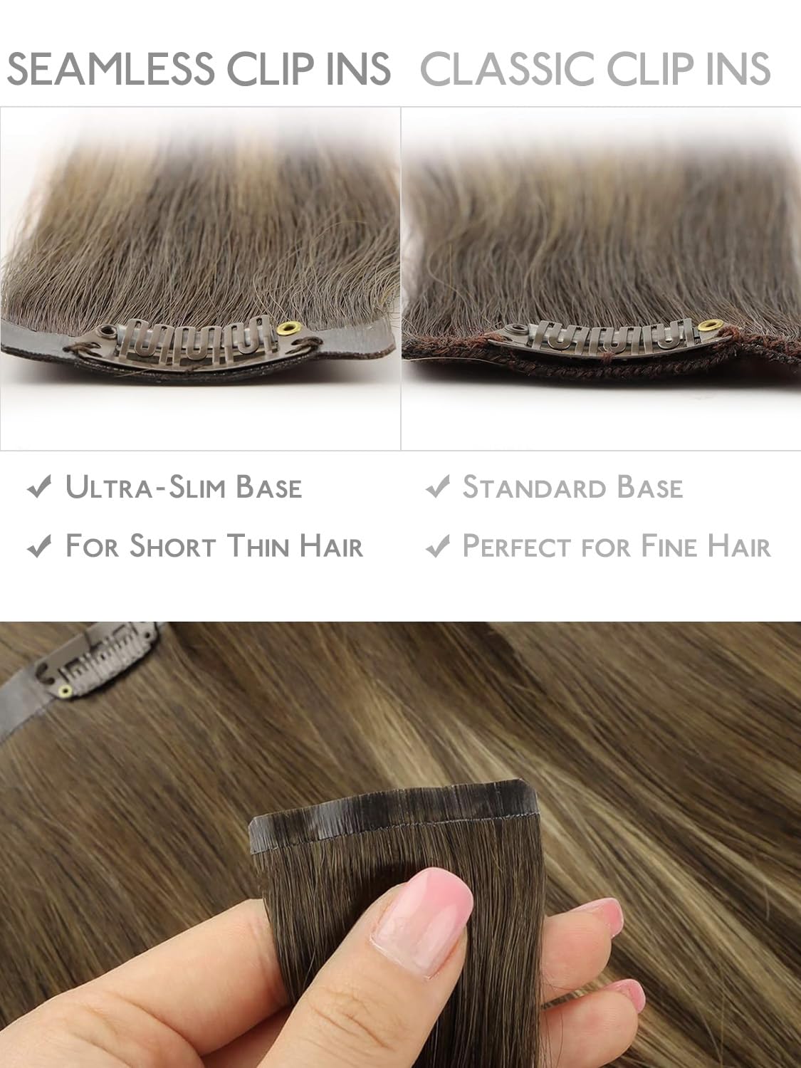 Wennalife Clip in Hair Extensions in packaging