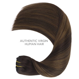 Wennalife clip in hair extensions laid flat for display